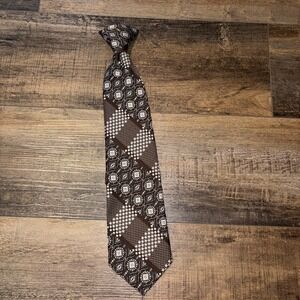 Beau Brummell Snapper Neck Tie Clip On Vintage Brown